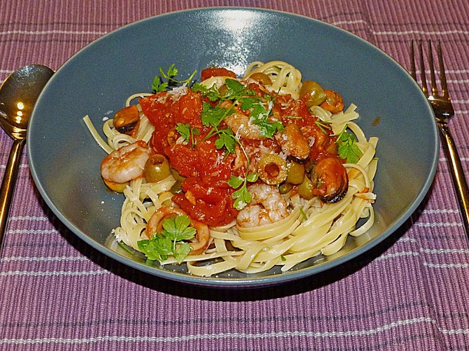 Spaghetti mit Meeresfrüchten von Kochwieselchen | Chefkoch