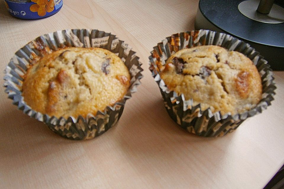 Bananen-Walnuss Muffins