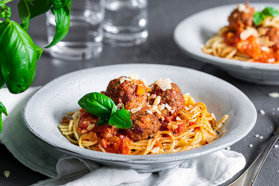 Albertos Spaghetti mit Meatballs