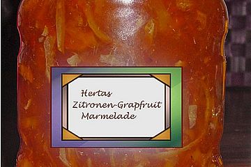 Zitronen-Grapefruit Marmelade