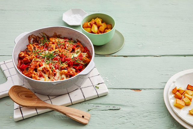 Gyros Spezial - überbacken mit Paprika in Metaxasoße| Chefkoch Gyros Spezial - überbacken mit Paprika in Metaxasoße| Chefkoch