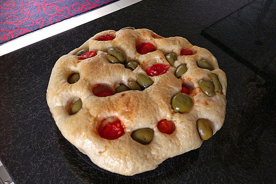 Foccacia mit Cherrytomaten