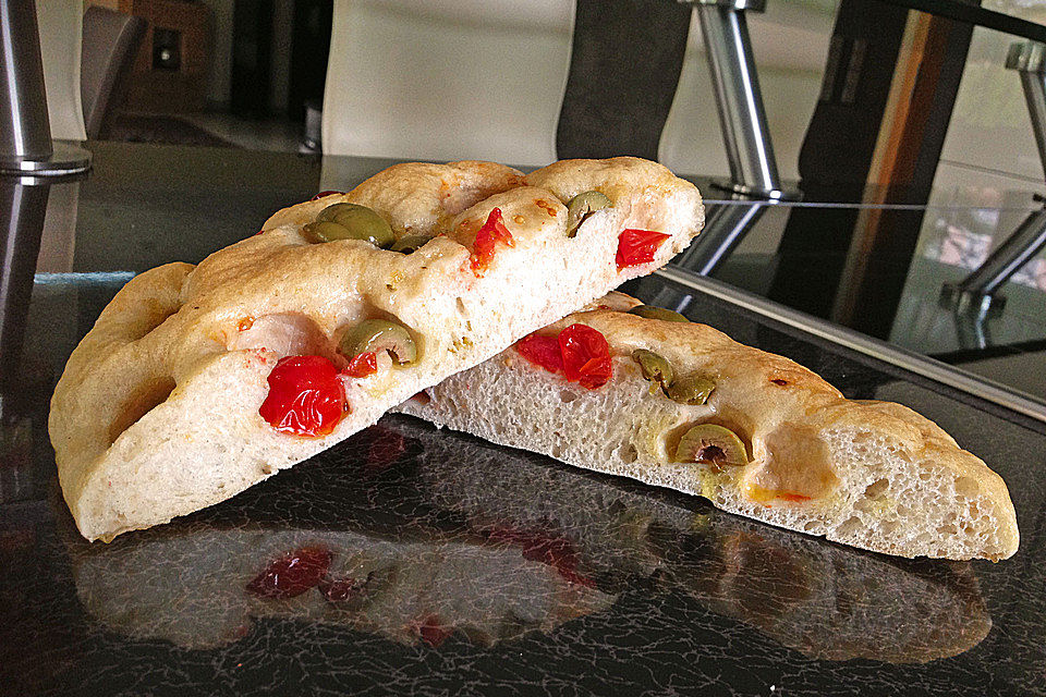 Foccacia mit Cherrytomaten