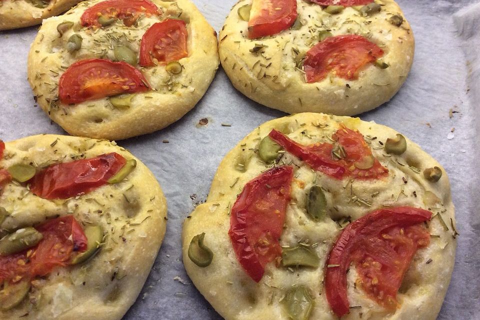 Foccacia mit Cherrytomaten