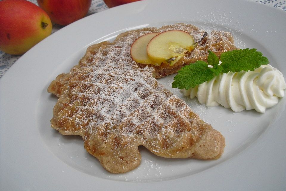 Apfel - Nuss - Waffeln