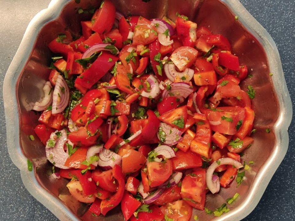 Tomaten-Paprikasalat von mary-jane24| Chefkoch Tomaten-Paprikasalat von mary-jane24| Chefkoch