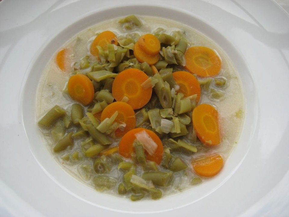 Grüne Bohnen-Möhren-Suppe von Lisa-Simpson| Chefkoch
