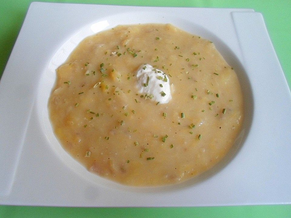 Kartoffel-Lauch-Cremesuppe mit gebratenen Mettenden von Kitchen_Fairy85 ...