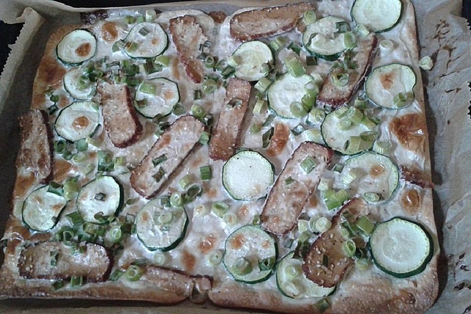 Veganer Flammkuchen