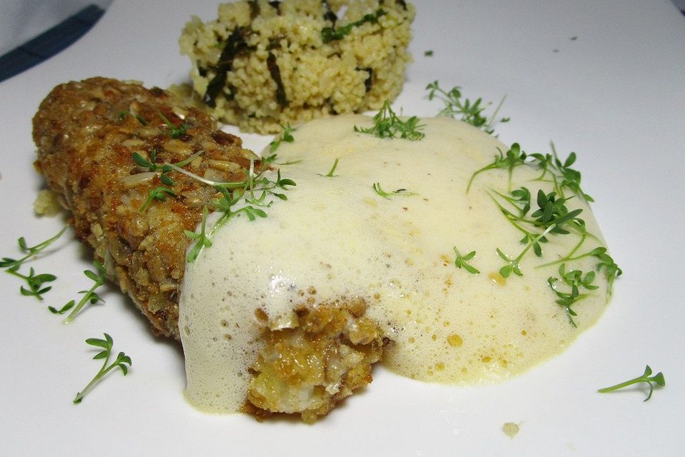 Fletchers Kabeljaufilet mit Balsamico-Zabaione