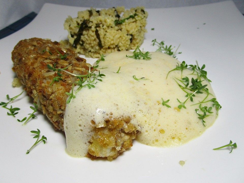 Fletchers Kabeljaufilet mit Balsamico-Zabaione von fletcher| Chefkoch