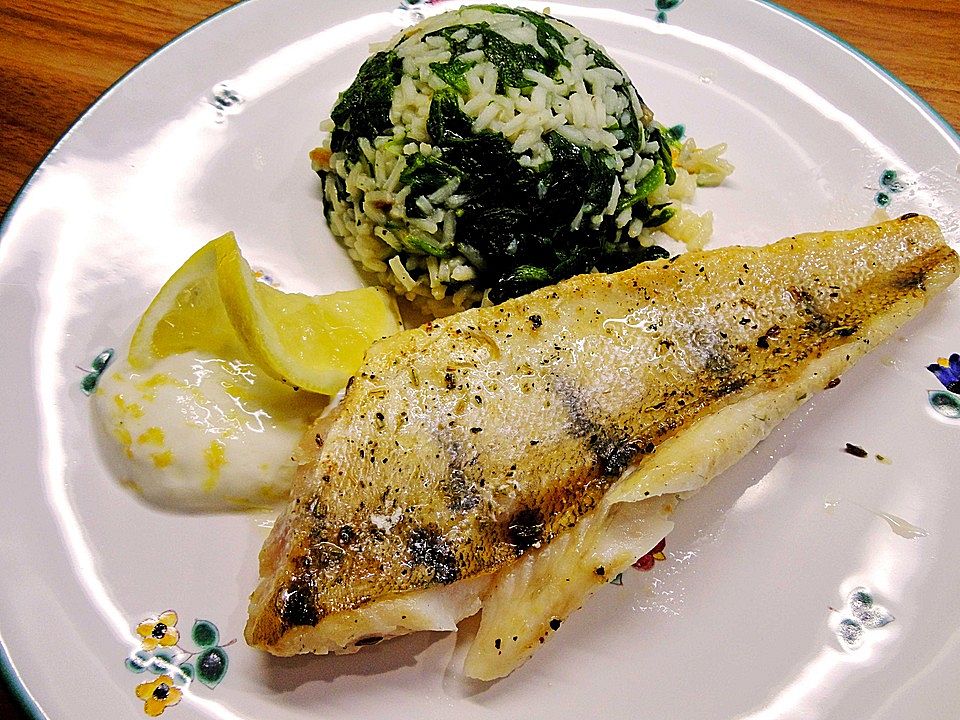 Pangasiusfilet mit grünem Risotto von lalalalalalala| Chefkoch