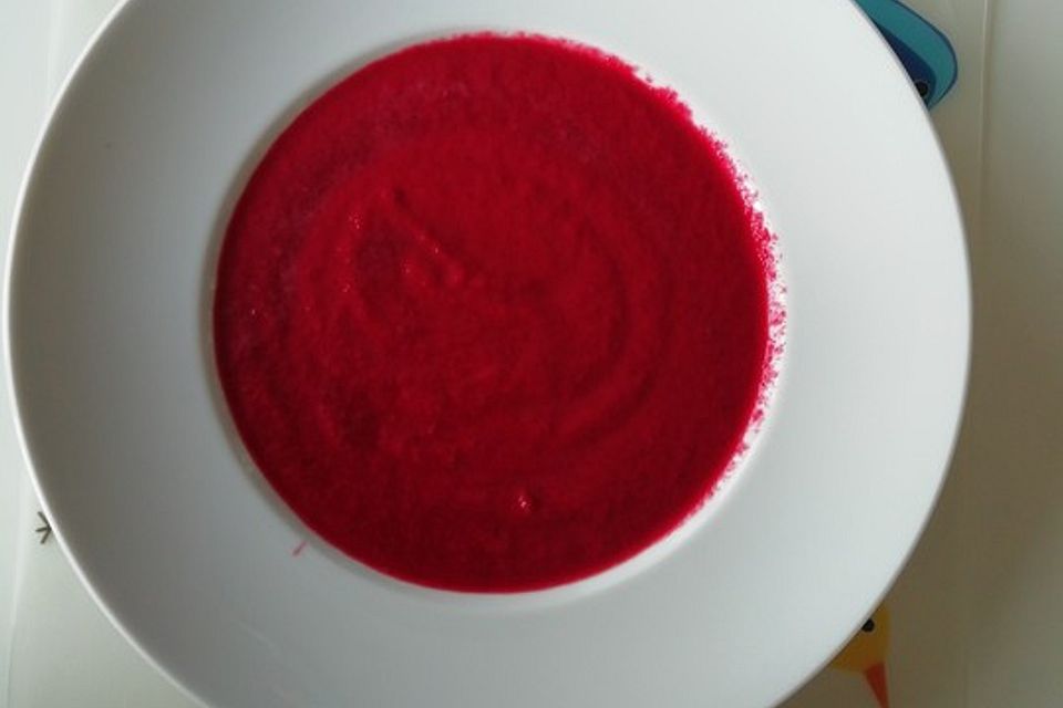 Rote Bete–Orangen-Suppe