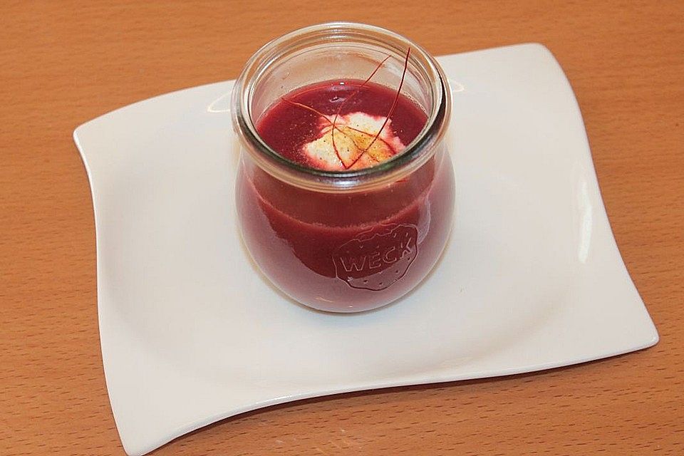 Rote Bete–Orangen-Suppe