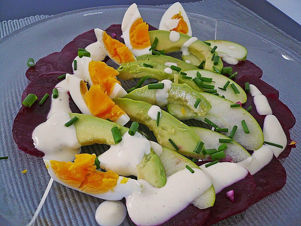 Rote Bete-Avocado-Eiersalat von smokey1| Chefkoch