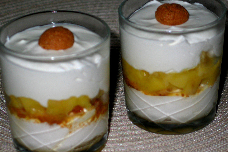 Quark-Mango-Schichtdessert