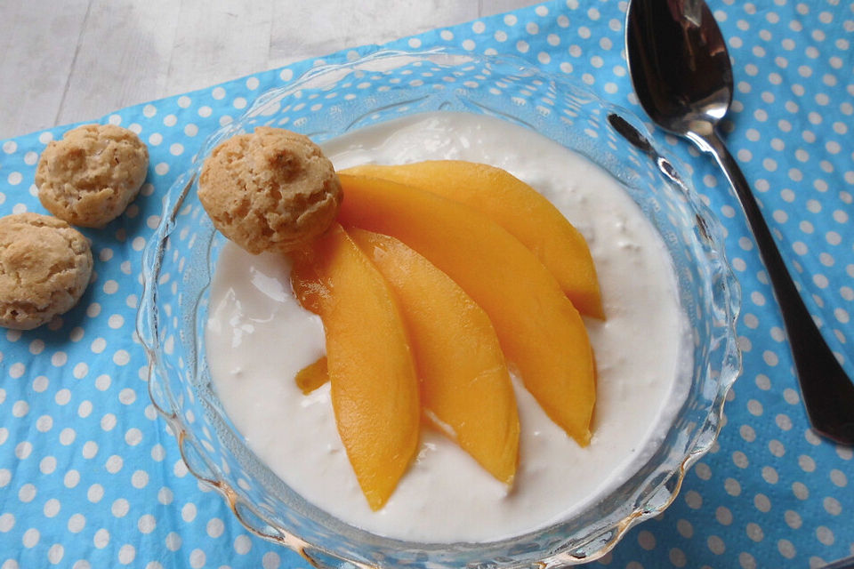 Quark-Mango-Schichtdessert