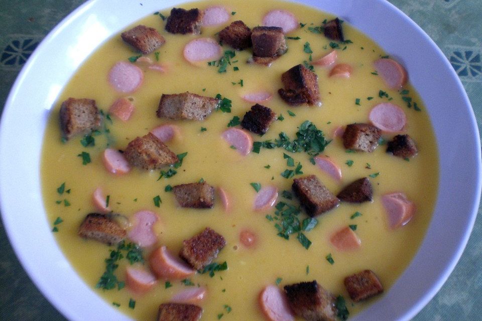 Kürbis-Kokos-Suppe