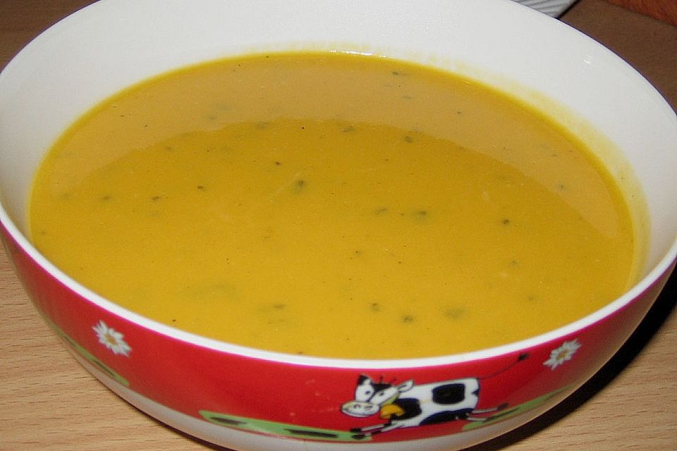 Kürbis-Kokos-Suppe