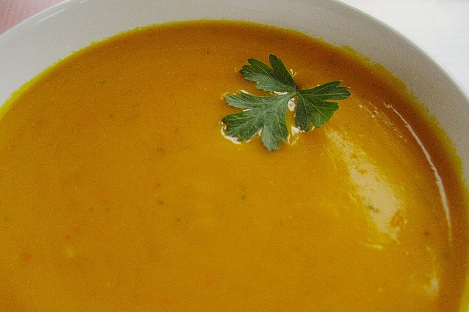 Kürbis-Kokos-Suppe