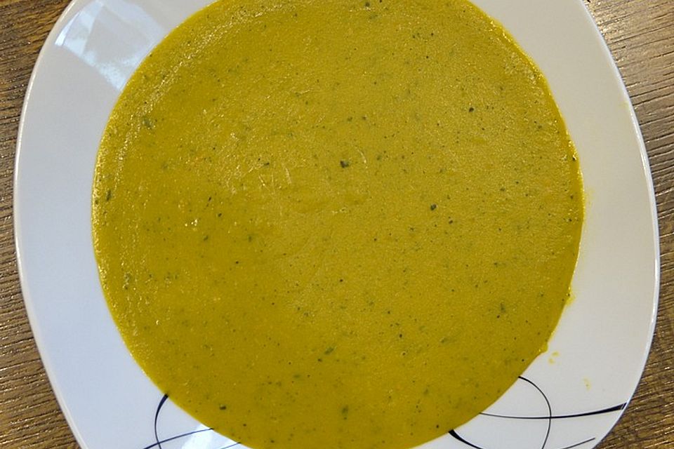 Kürbis-Kokos-Suppe