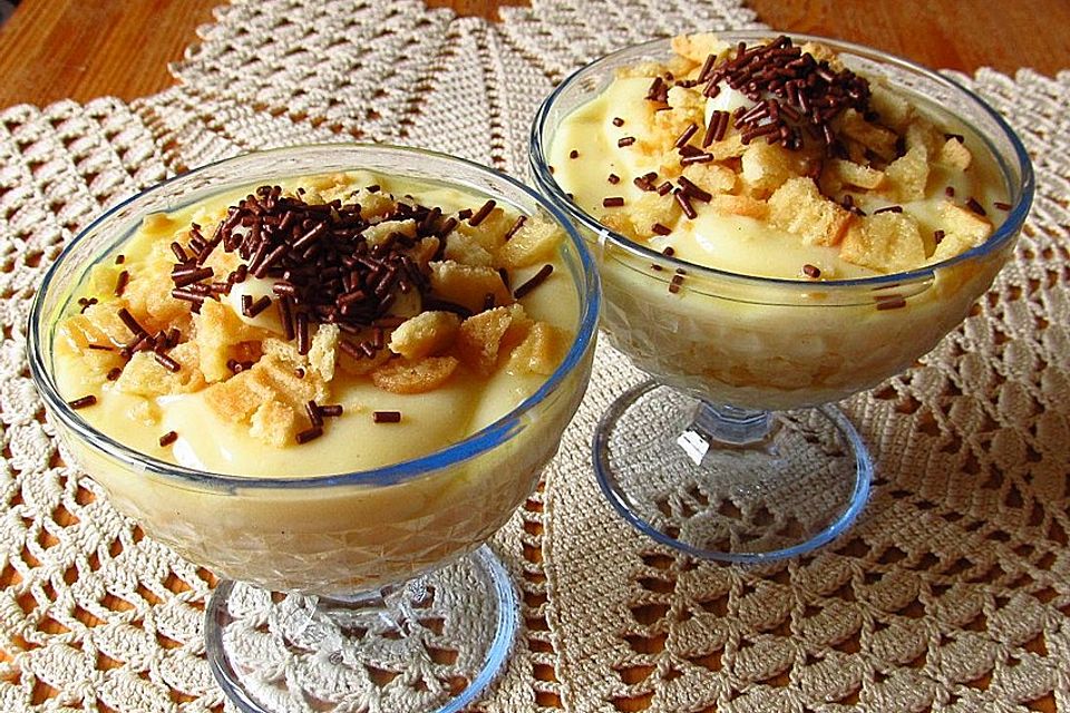 Schnelles Spekulatius-Pudding-Tiramisu