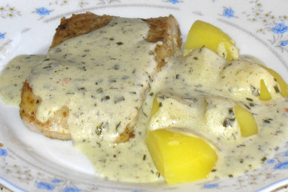 Fisch in grüner Soße