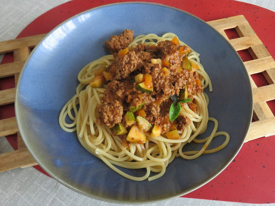 Spaghetti mit Zucchini und Hackfleisch von BigPhilly86| Chefkoch