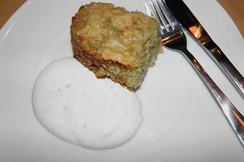 Reibekuchen-Kuchen mit Schmand-Bärlauch Sauce a la Mäusle