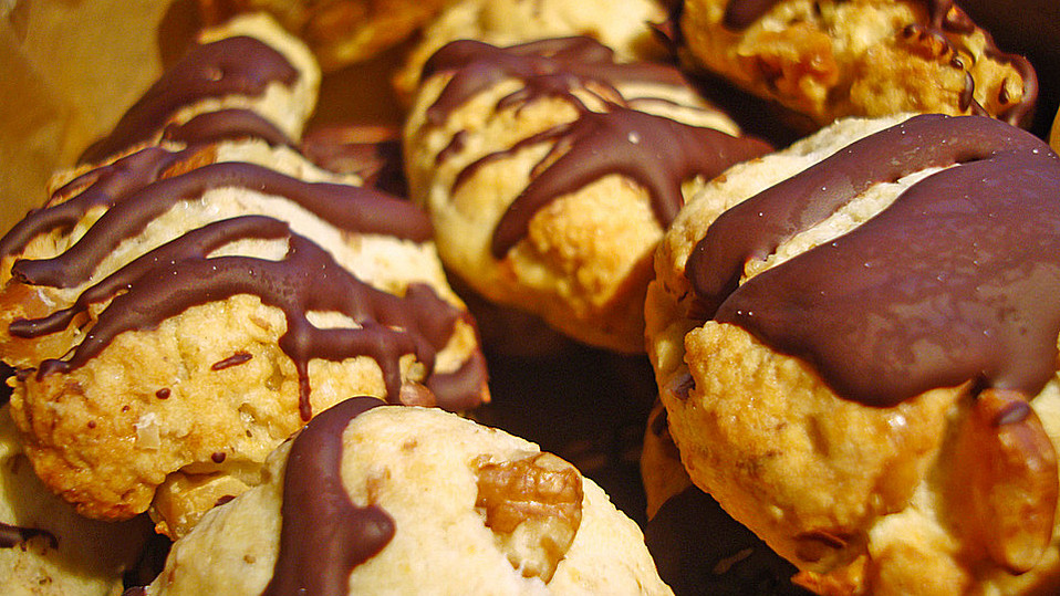 Walnuss-Crème fraîche Plätzchen a la Mäusle von CocaColaMaus Walnuss-Crème fraîche Plätzchen a la Mäusle von CocaColaMaus