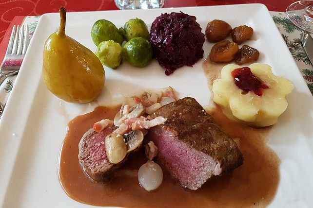 Rehrücken mit Rotweinsauce von Corela1| Chefkoch