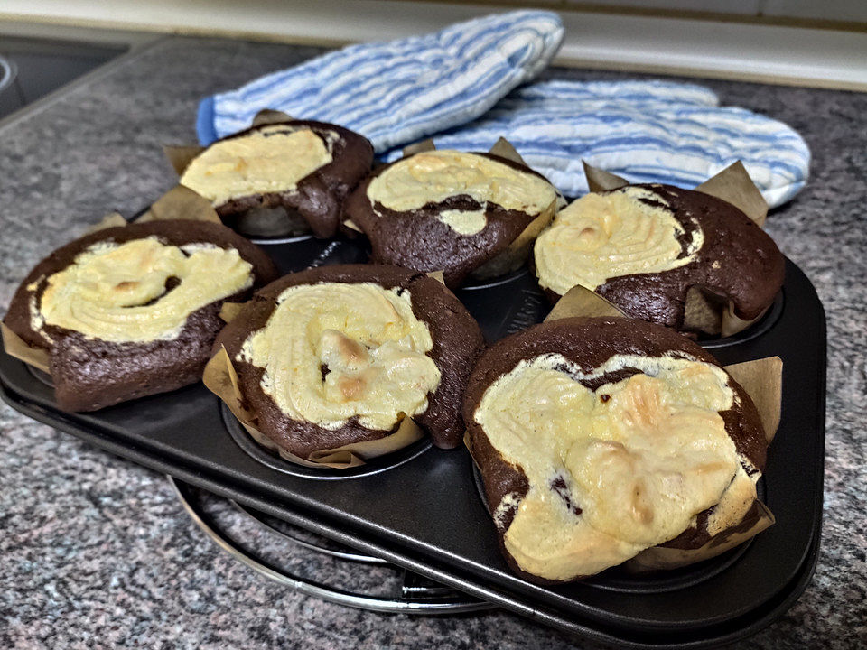 Double Chocolate Cheesecake Muffins Von Lillithy Chefkoch