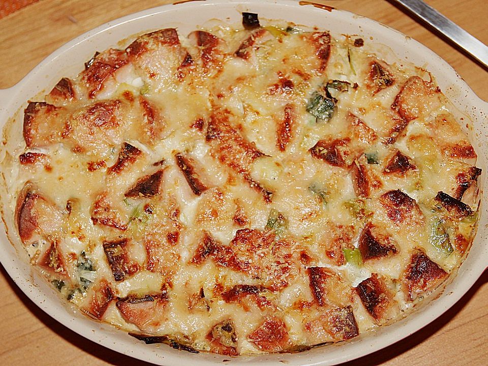 Lauchauflauf mit Lyoner von Stiermädchen| Chefkoch