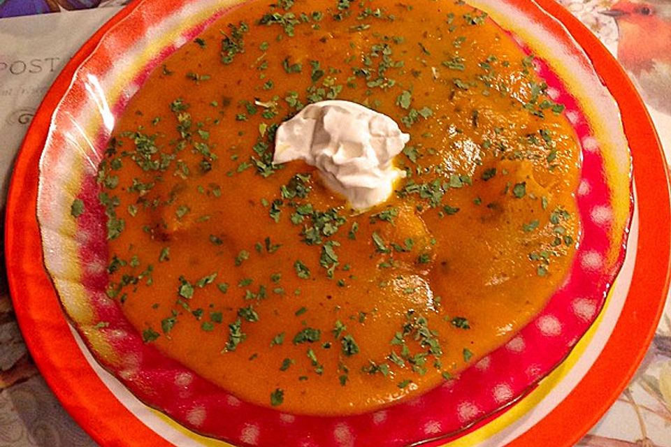 Karotten-Curry-Suppe