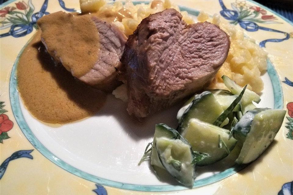 Schweinefilet mariniert