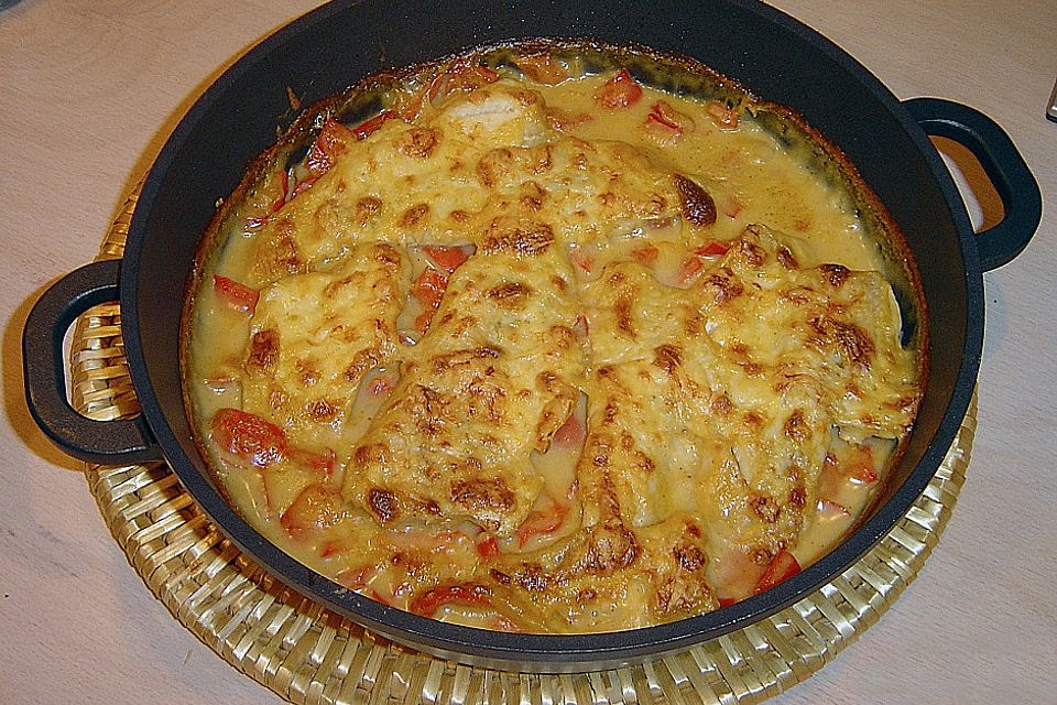 Paprika-Fisch-Auflauf