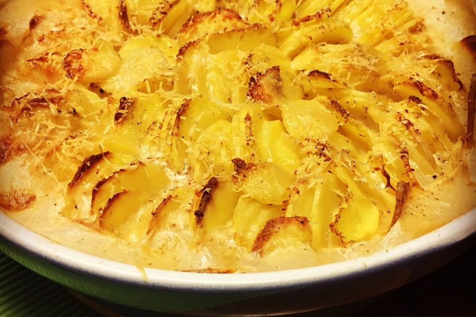 Kartoffel-Meerrettich-Gratin