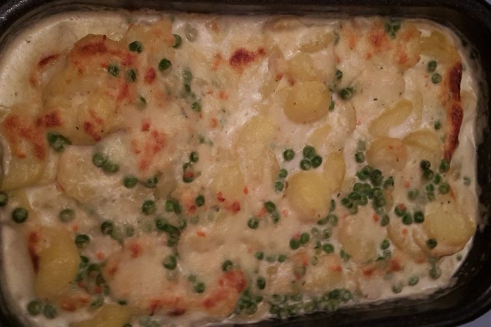 Kartoffel-Meerrettich-Gratin