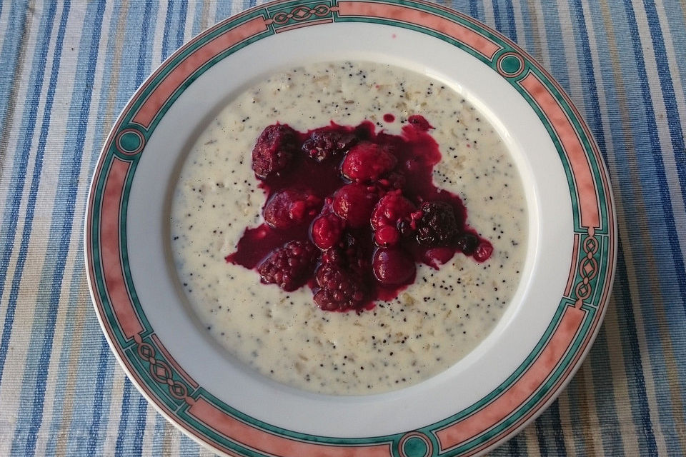 Mohn-Vanille-Porridge