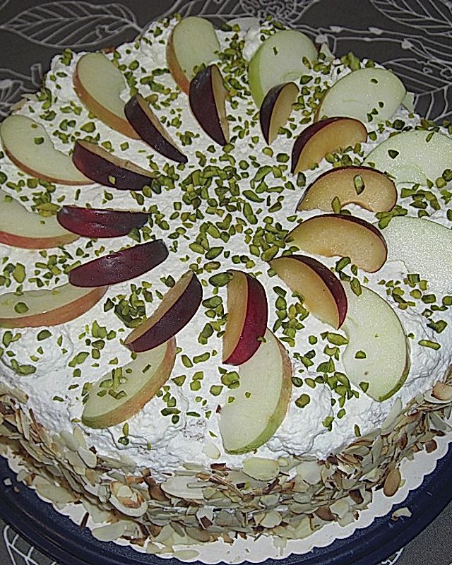 Apfel-Pflaumen-Torte