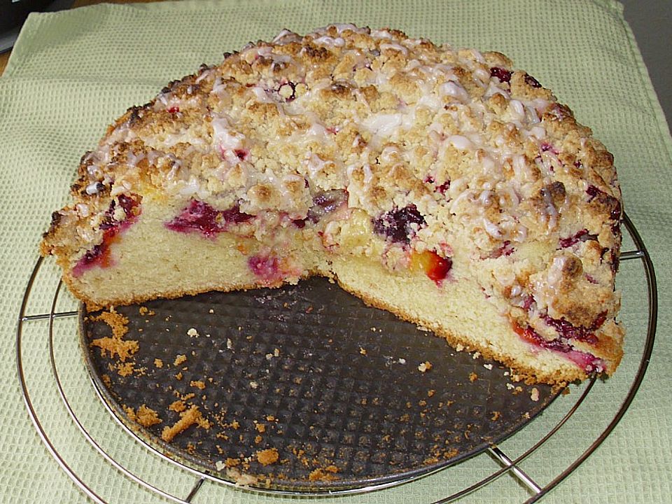 Resis Pflaumenkuchen mit Streusel von WilliK| Chefkoch