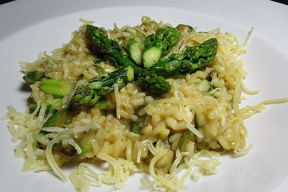 Champagner-Risotto mit Spargel