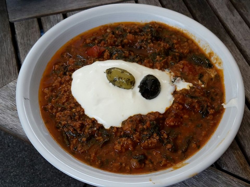 Türkischer Eintopf mit Blattspinat und Joghurtsoße von stefred7| Chefkoch