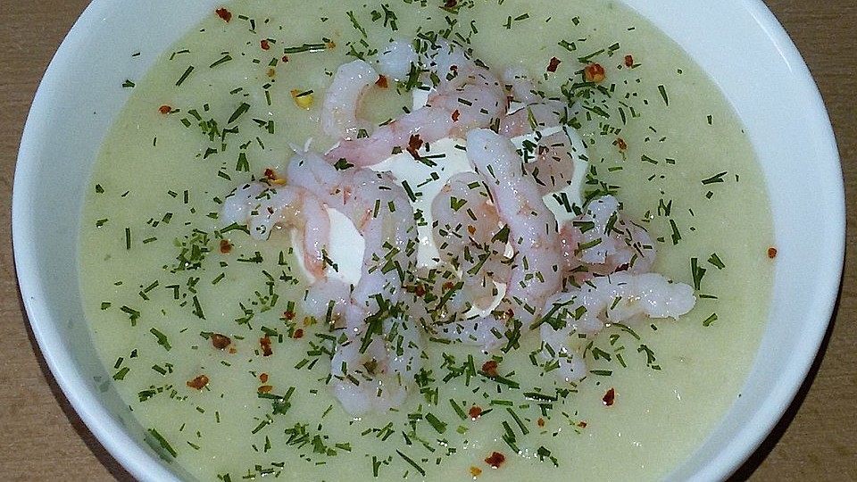 Sellerie Kartoffelsuppe Mit Shrimps Von Simanu Chefkoch 