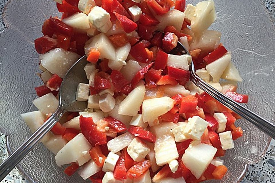 Melonensalat mit Feta