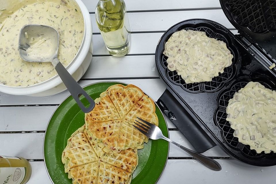 Zucchini-Schinken-Pfannkuchen für kleine Feinschmecker