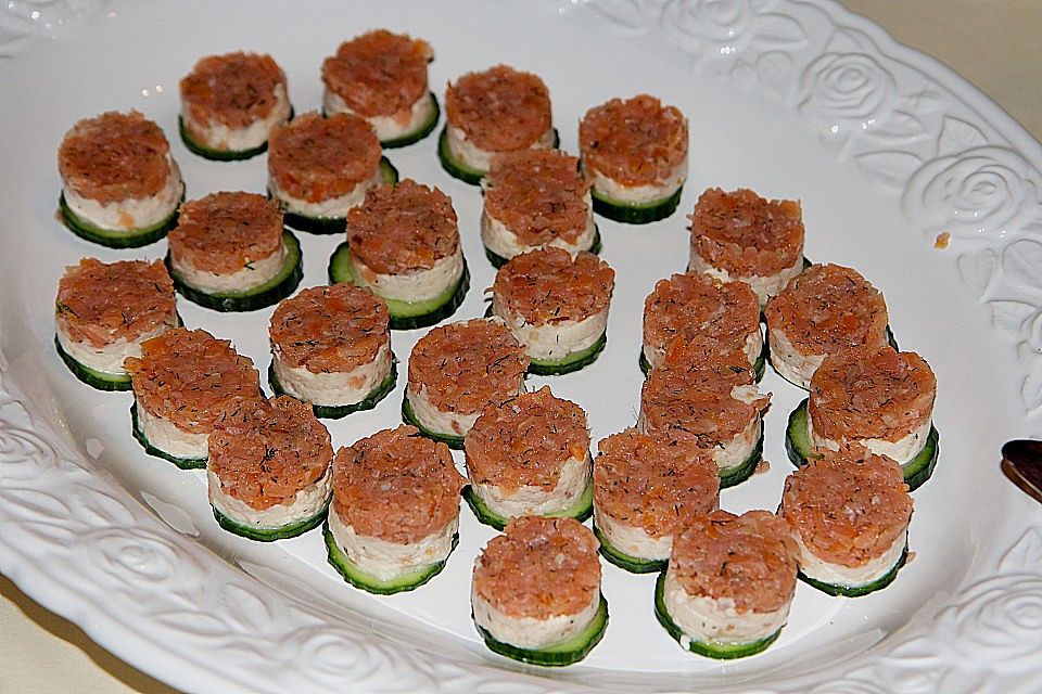 Tartar von Räucherforelle und Lachs