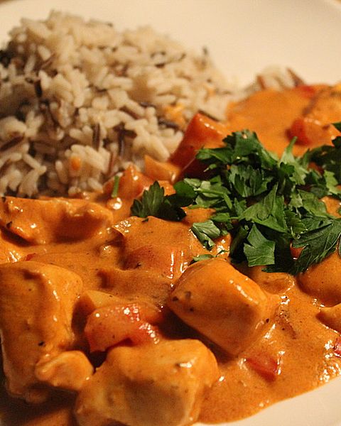 Hühnerfrikassee-Ragout aus Hühnchen, Spargel und Pilzen visual data 8