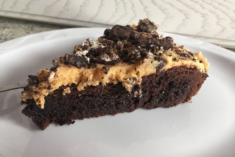 Erdnussbutter-Oreo-Brownies