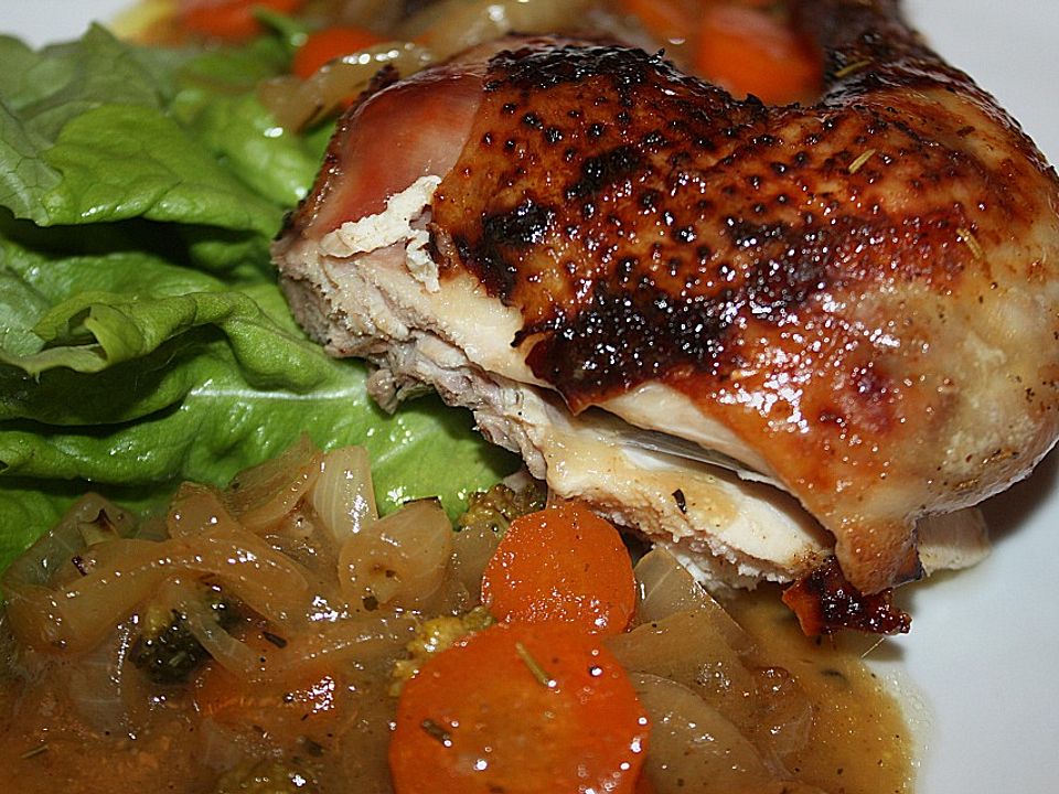 Hähnchen auf Gemüsebett von badegast1| Chefkoch